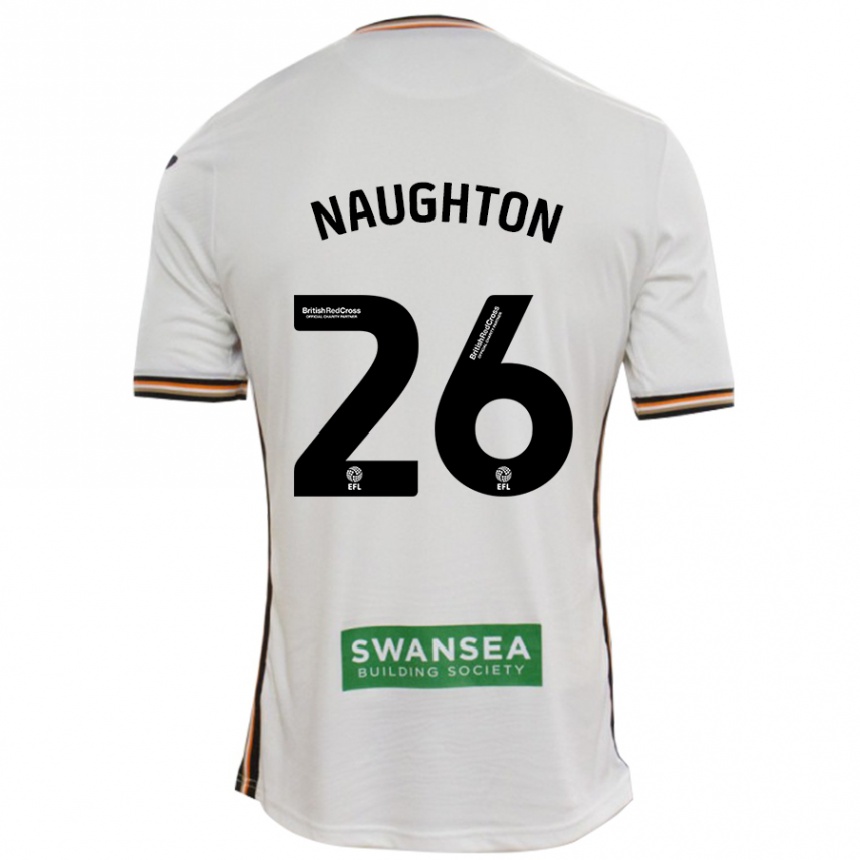 Kinder Fußball Kyle Naughton #26 Rot Weiß Heimtrikot Trikot 2024/25 T-Shirt Luxemburg