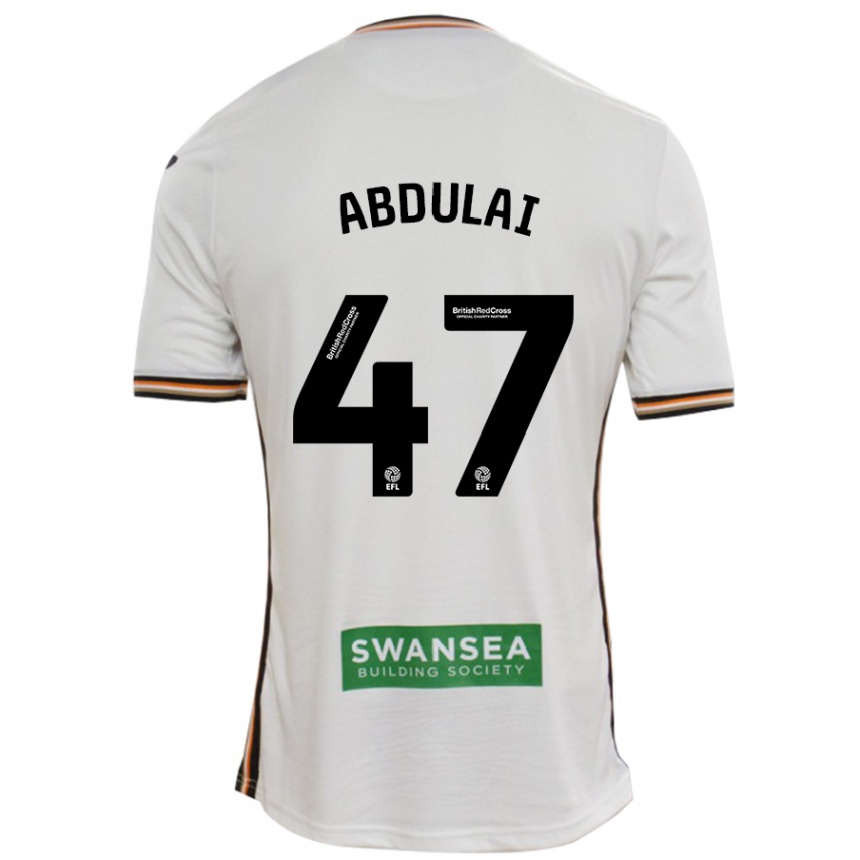 Kinder Fußball Azeem Abdulai #47 Rot Weiß Heimtrikot Trikot 2024/25 T-Shirt Luxemburg