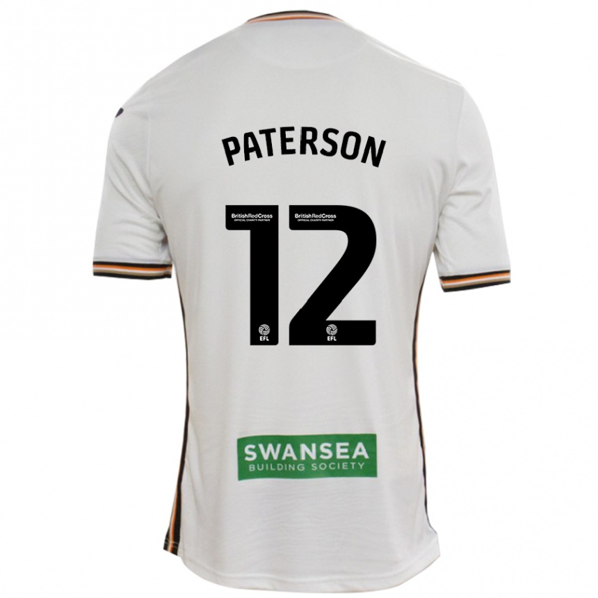 Kinder Fußball Jamie Paterson #12 Rot Weiß Heimtrikot Trikot 2024/25 T-Shirt Luxemburg