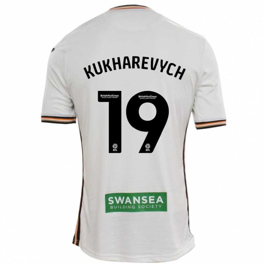 Kinder Fußball Mykola Kukharevych #19 Rot Weiß Heimtrikot Trikot 2024/25 T-Shirt Luxemburg