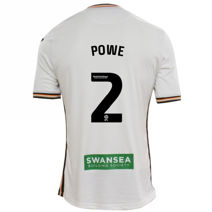 Kinder Fußball Alicia Powe #2 Rot Weiß Heimtrikot Trikot 2024/25 T-Shirt Luxemburg