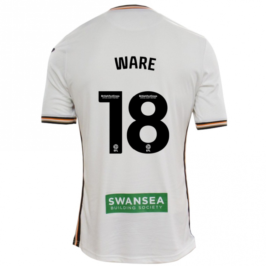 Kinder Fußball Phoebe Ware #18 Rot Weiß Heimtrikot Trikot 2024/25 T-Shirt Luxemburg