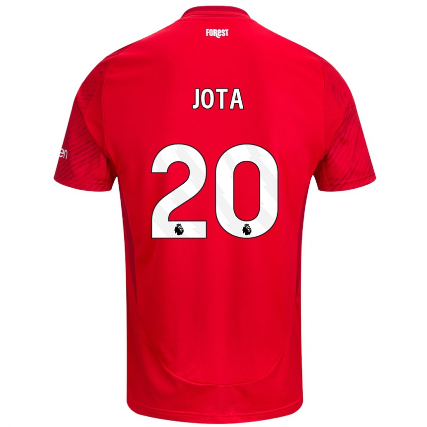 Kinder Fußball Jota Silva #20 Rot Weiß Heimtrikot Trikot 2024/25 T-Shirt Luxemburg