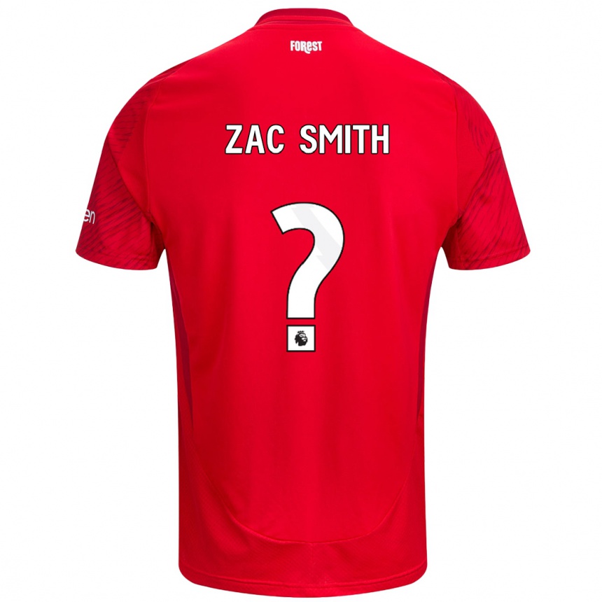 Kinder Fußball Zac Smith #0 Rot Weiß Heimtrikot Trikot 2024/25 T-Shirt Luxemburg