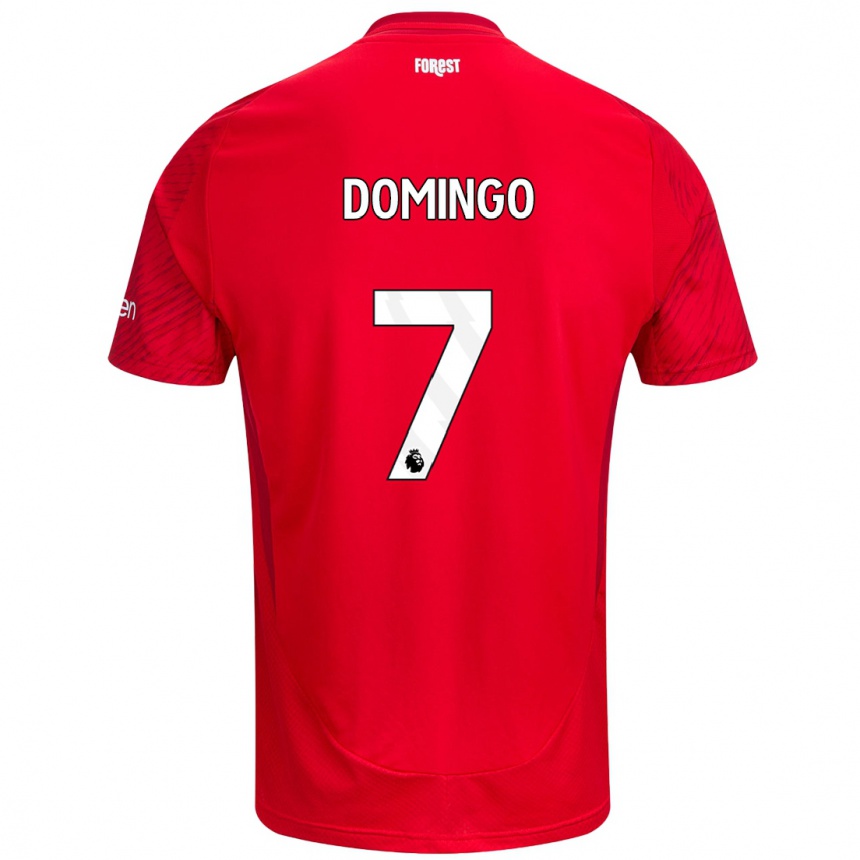 Kinder Fußball Sophie Domingo #7 Rot Weiß Heimtrikot Trikot 2024/25 T-Shirt Luxemburg