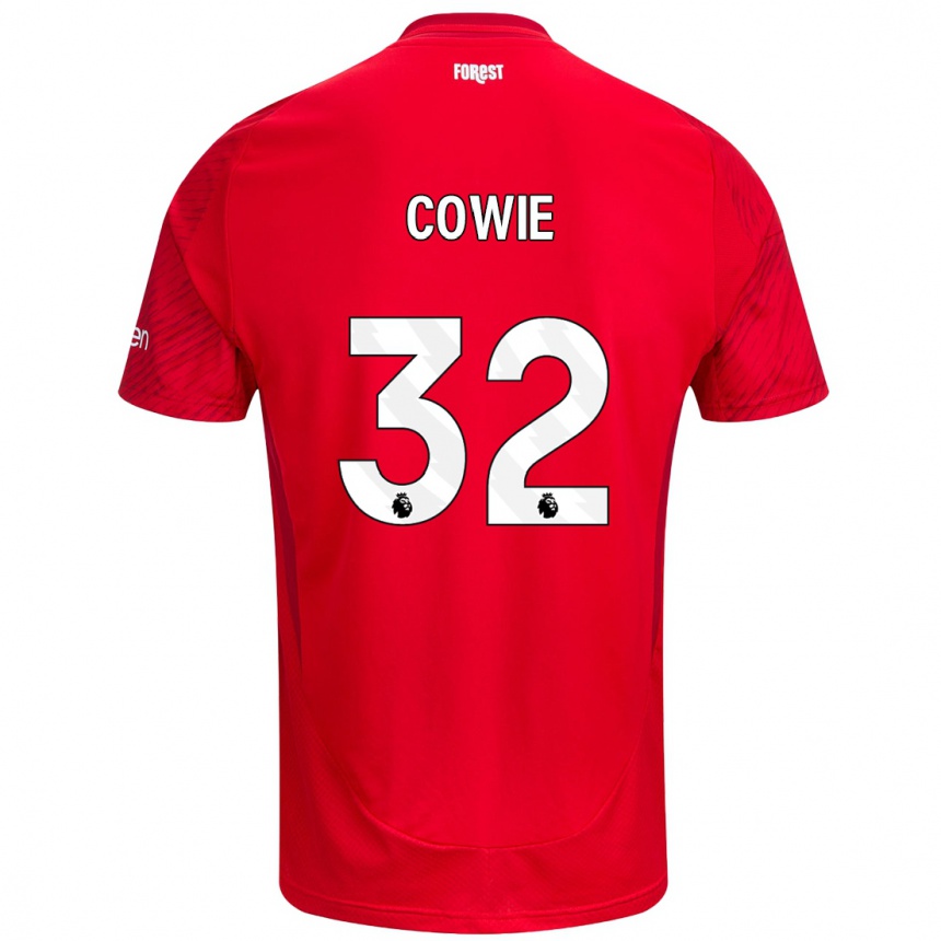 Kinder Fußball Abi Cowie #32 Rot Weiß Heimtrikot Trikot 2024/25 T-Shirt Luxemburg