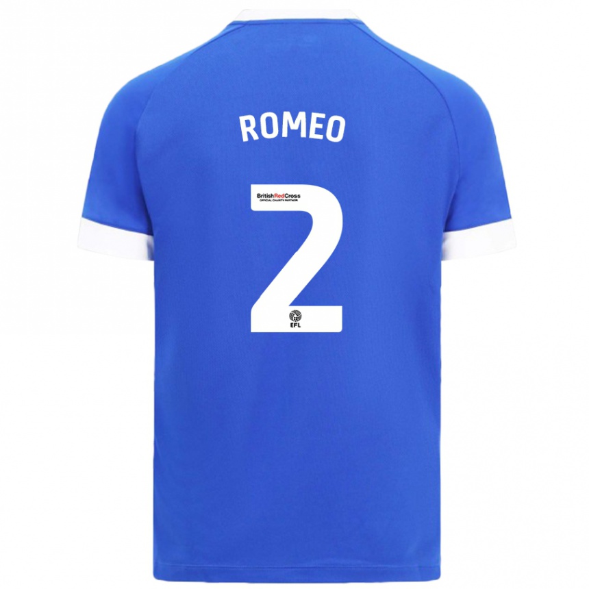 Kinder Fußball Mahlon Romeo #2 Himmelblau Heimtrikot Trikot 2024/25 T-Shirt Luxemburg