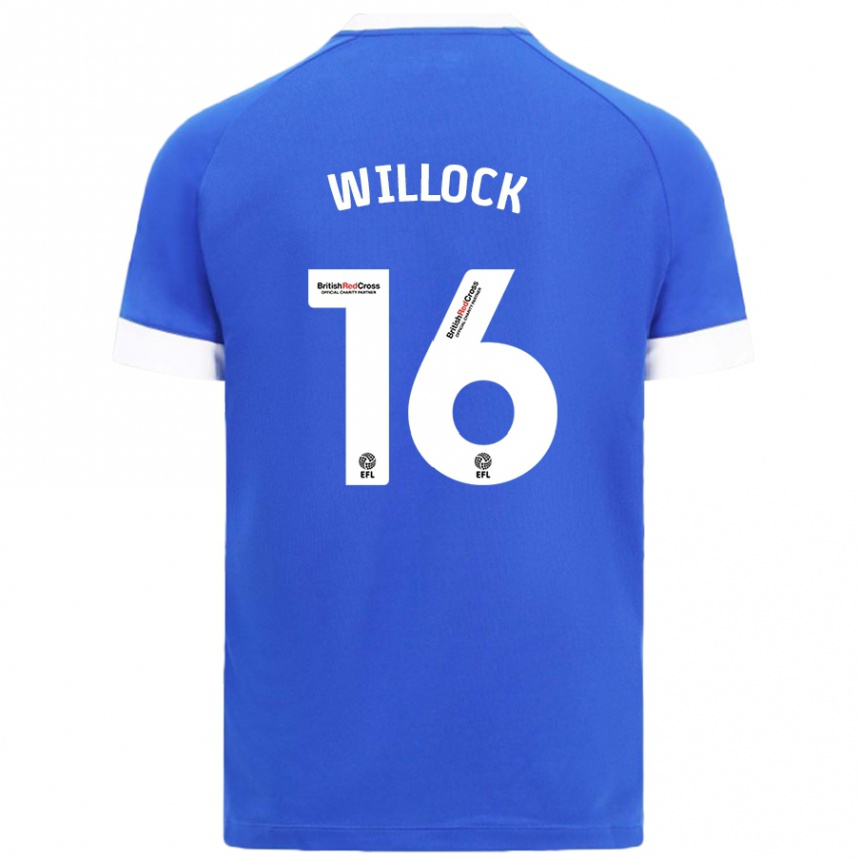 Kinder Fußball Chris Willock #16 Himmelblau Heimtrikot Trikot 2024/25 T-Shirt Luxemburg