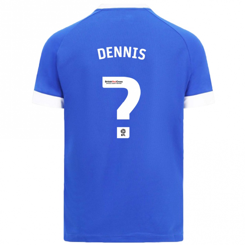 Kinder Fußball Jake Dennis #0 Himmelblau Heimtrikot Trikot 2024/25 T-Shirt Luxemburg