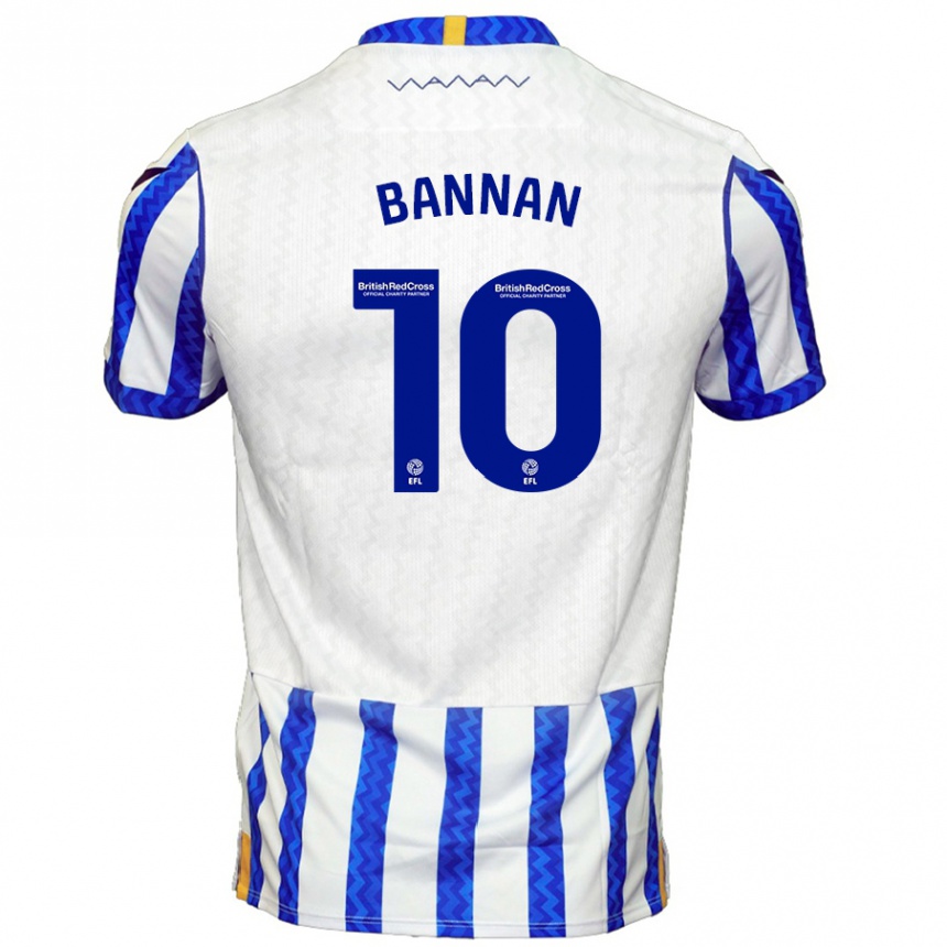 Kinder Fußball Barry Bannan #10 Blau Weiß Heimtrikot Trikot 2024/25 T-Shirt Luxemburg