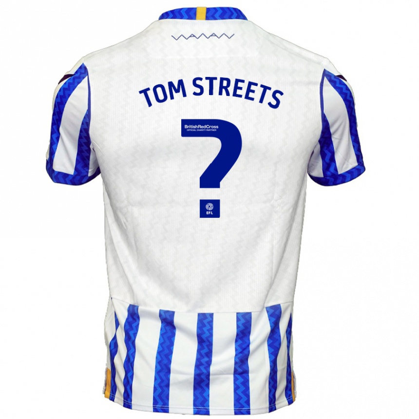 Kinder Fußball Tom Streets #0 Blau Weiß Heimtrikot Trikot 2024/25 T-Shirt Luxemburg