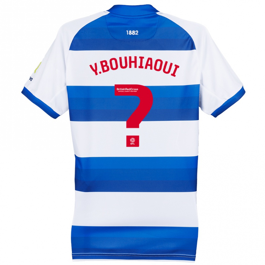 Kinder Fußball Youssef Bouhiaoui #0 Weiß Blau Heimtrikot Trikot 2024/25 T-Shirt Luxemburg