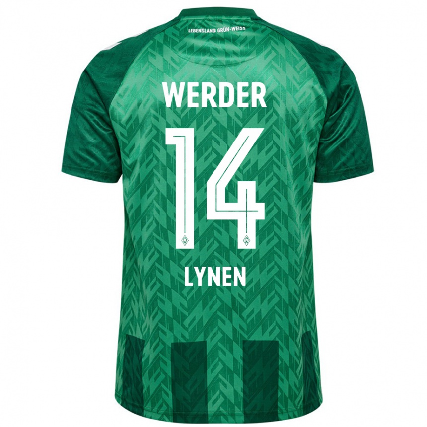 Kinder Fußball Senne Lynen #14 Grün Heimtrikot Trikot 2024/25 T-Shirt Luxemburg