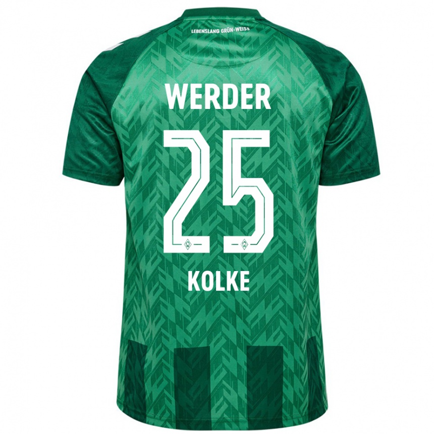 Kinder Fußball Markus Kolke #25 Grün Heimtrikot Trikot 2024/25 T-Shirt Luxemburg