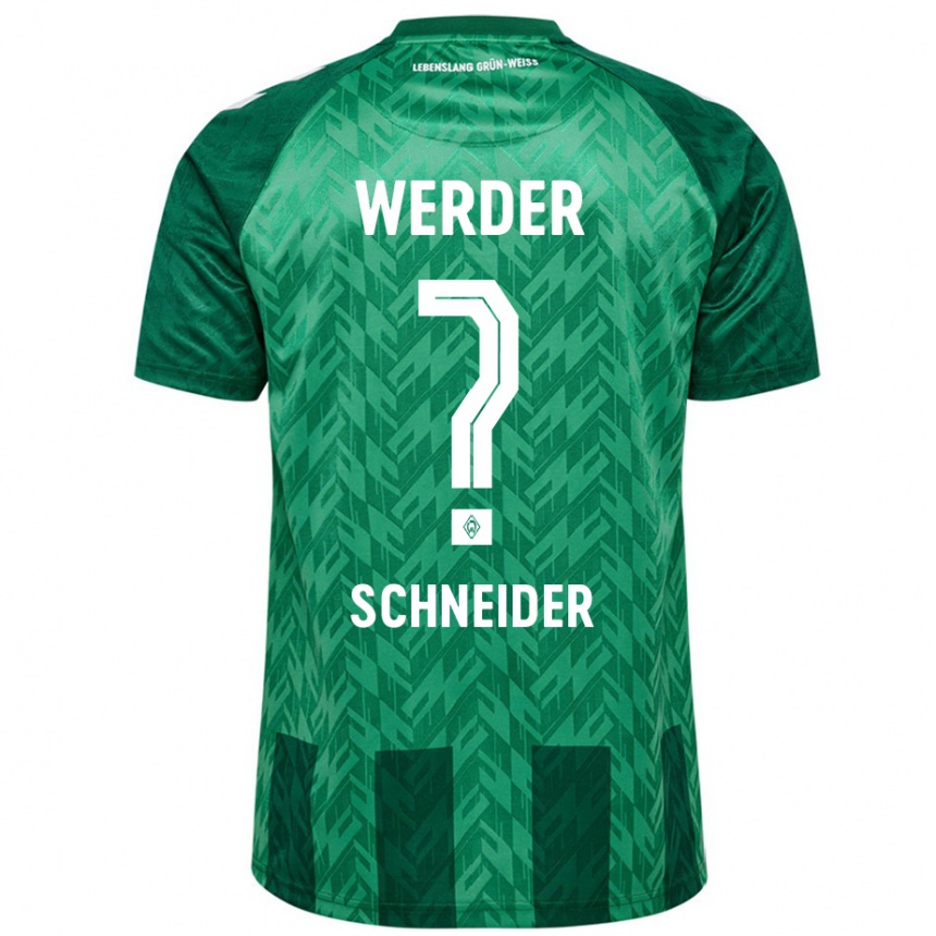 Kinder Fußball Dieter Schneider #0 Grün Heimtrikot Trikot 2024/25 T-Shirt Luxemburg