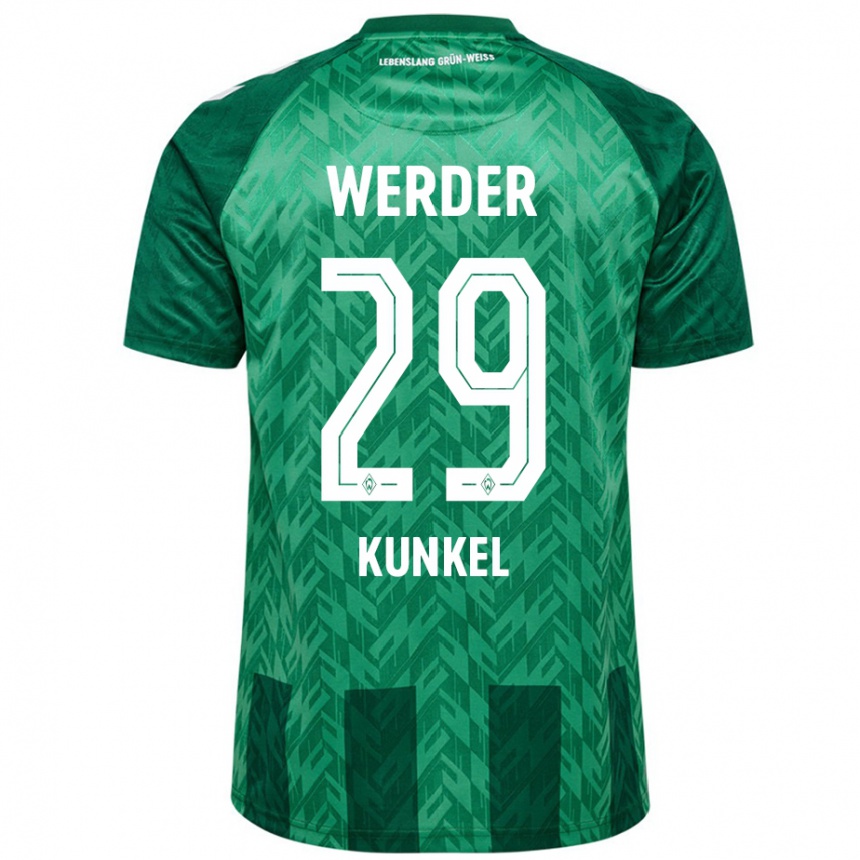 Kinder Fußball Melina Kunkel #29 Grün Heimtrikot Trikot 2024/25 T-Shirt Luxemburg