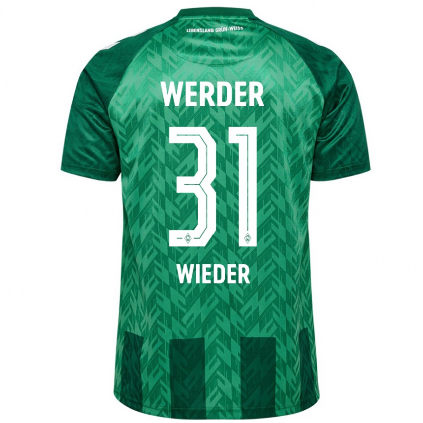 Kinder Fußball Verena Wieder #31 Grün Heimtrikot Trikot 2024/25 T-Shirt Luxemburg