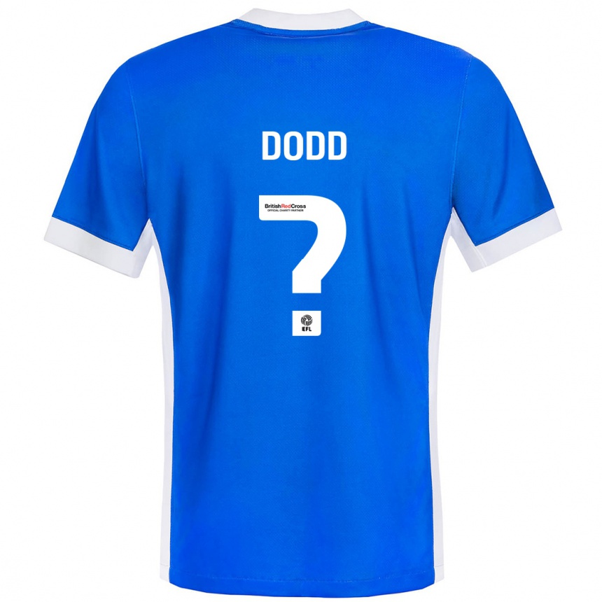 Kinder Fußball Taylor Dodd #0 Blau Weiß Heimtrikot Trikot 2024/25 T-Shirt Luxemburg