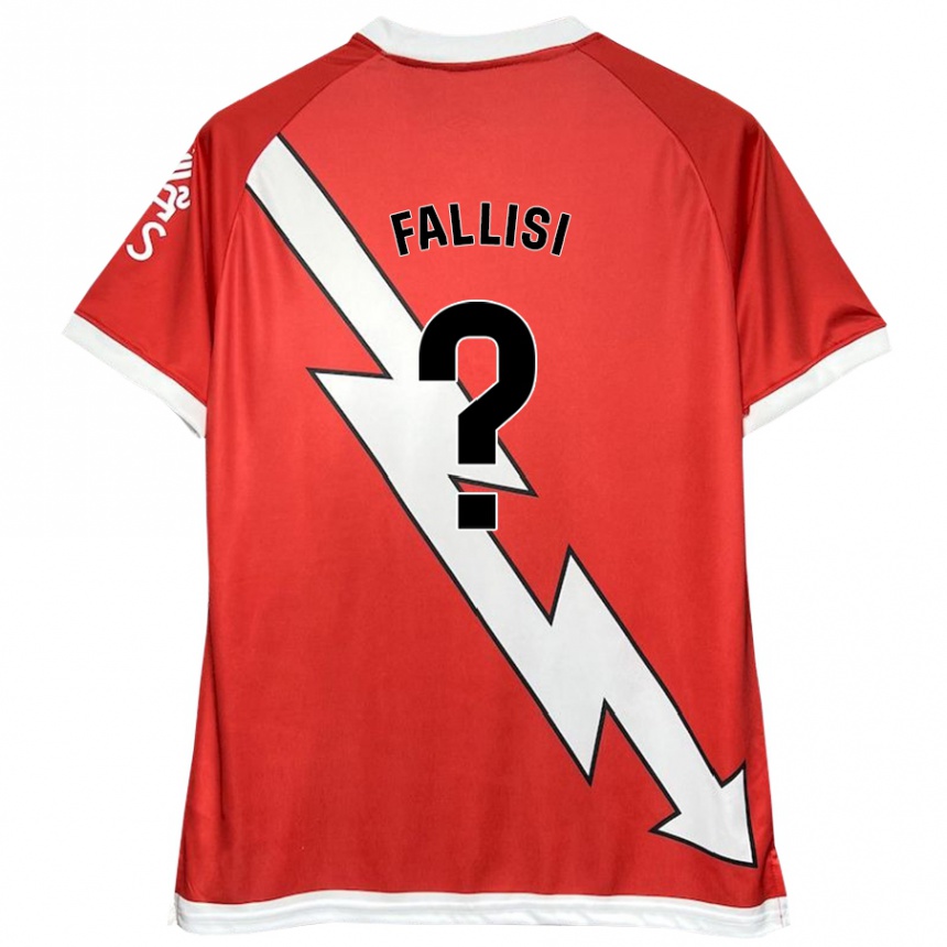 Kinder Fußball Alessandro Fallisi #0 Weiß Rot Heimtrikot Trikot 2024/25 T-Shirt Luxemburg