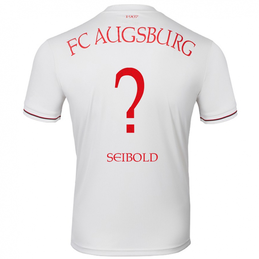 Kinder Fußball Tim Seibold #0 Weiß Heimtrikot Trikot 2024/25 T-Shirt Luxemburg