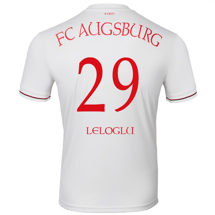 Kinder Fußball Aras Leloglu #29 Weiß Heimtrikot Trikot 2024/25 T-Shirt Luxemburg