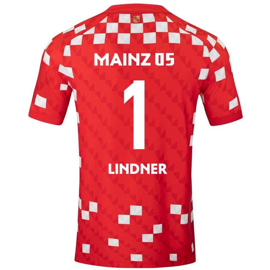 Kinder Fußball Sophie Lindner #1 Weiß Rot Heimtrikot Trikot 2024/25 T-Shirt Luxemburg