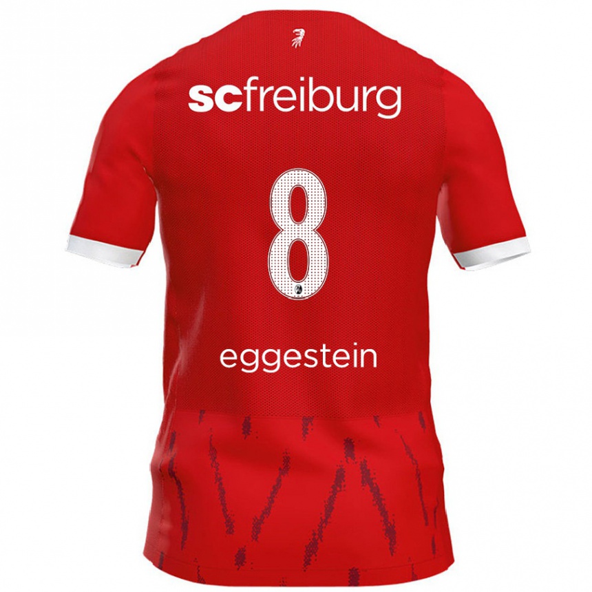 Kinder Fußball Maximilian Eggestein #8 Rot Heimtrikot Trikot 2024/25 T-Shirt Luxemburg