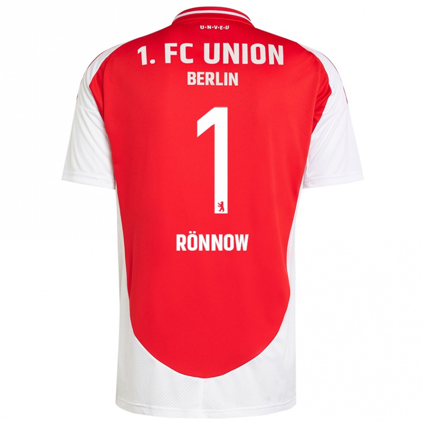 Kinder Fußball Frederik Rönnow #1 Rot Weiß Heimtrikot Trikot 2024/25 T-Shirt Luxemburg