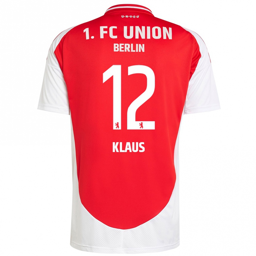 Kinder Fußball Carl Klaus #12 Rot Weiß Heimtrikot Trikot 2024/25 T-Shirt Luxemburg