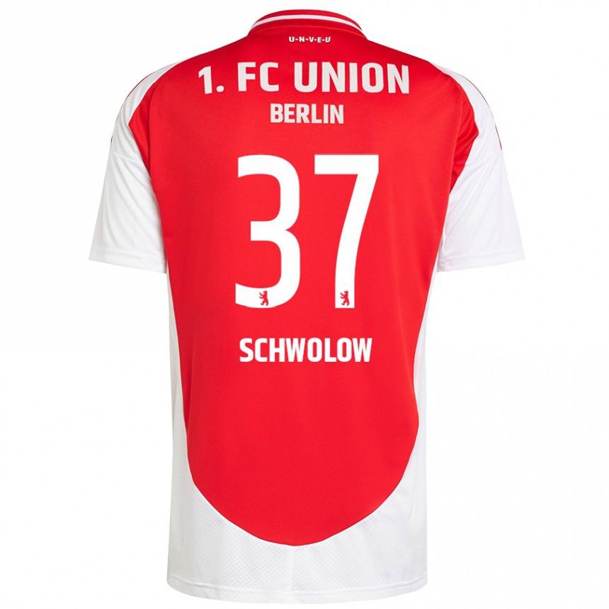 Kinder Fußball Alexander Schwolow #37 Rot Weiß Heimtrikot Trikot 2024/25 T-Shirt Luxemburg