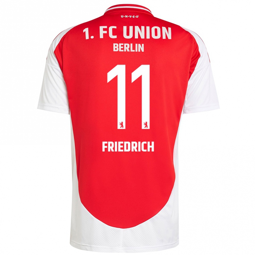 Kinder Fußball Julien Friedrich #11 Rot Weiß Heimtrikot Trikot 2024/25 T-Shirt Luxemburg