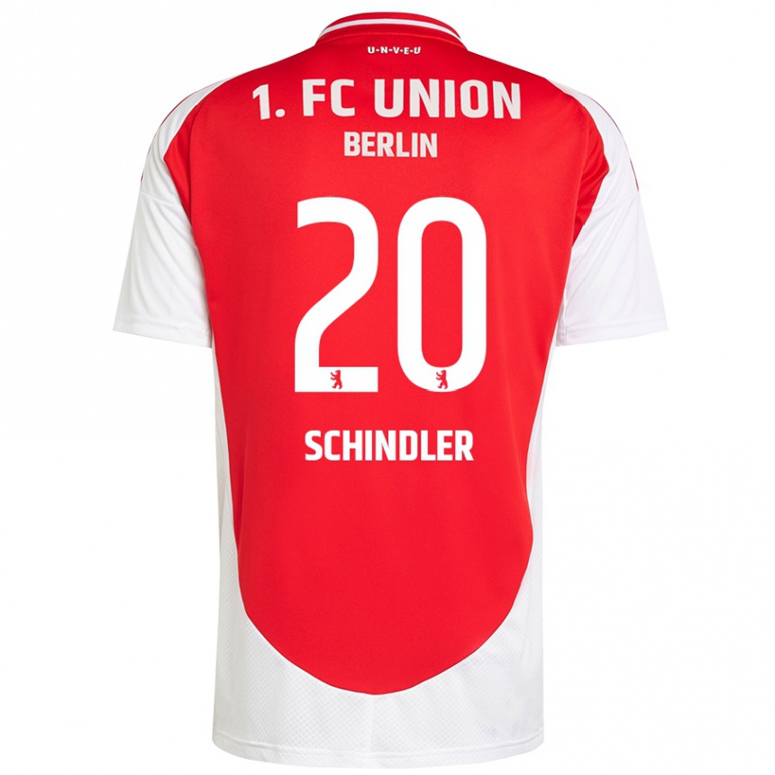 Kinder Fußball Elisa Schindler #20 Rot Weiß Heimtrikot Trikot 2024/25 T-Shirt Luxemburg