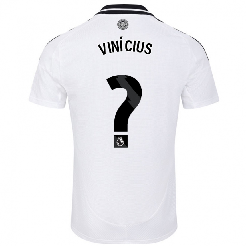 Kinder Fußball Carlos Vinícius #0 Weiß Heimtrikot Trikot 2024/25 T-Shirt Luxemburg