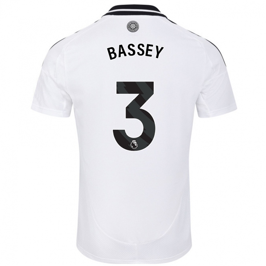 Kinder Fußball Calvin Bassey #3 Weiß Heimtrikot Trikot 2024/25 T-Shirt Luxemburg