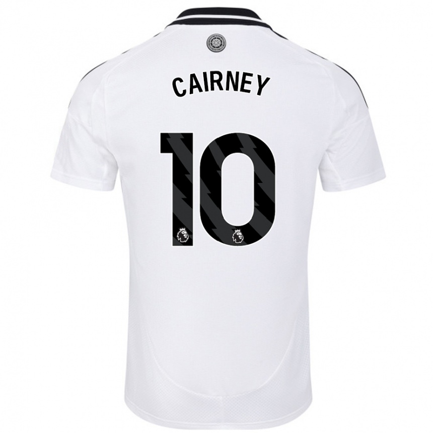 Kinder Fußball Tom Cairney #10 Weiß Heimtrikot Trikot 2024/25 T-Shirt Luxemburg