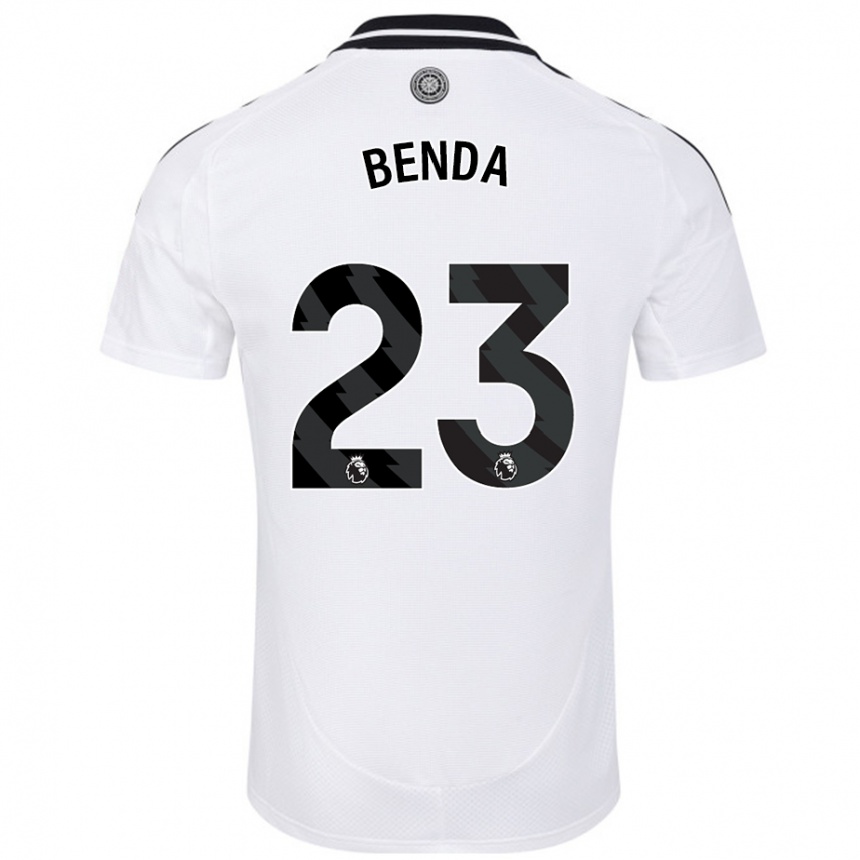 Kinder Fußball Steven Benda #23 Weiß Heimtrikot Trikot 2024/25 T-Shirt Luxemburg