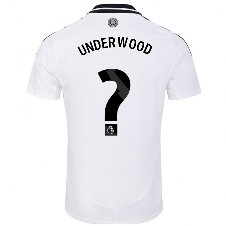 Kinder Fußball Marco Underwood #0 Weiß Heimtrikot Trikot 2024/25 T-Shirt Luxemburg