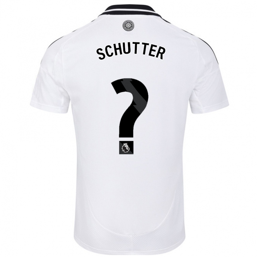 Kinder Fußball Quinn Schutter #0 Weiß Heimtrikot Trikot 2024/25 T-Shirt Luxemburg