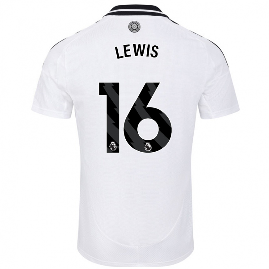 Kinder Fußball Milla Lewis #16 Weiß Heimtrikot Trikot 2024/25 T-Shirt Luxemburg