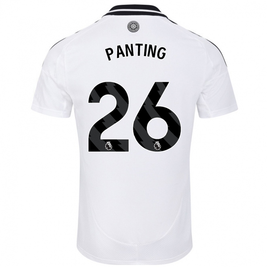 Kinder Fußball Rachel Panting #26 Weiß Heimtrikot Trikot 2024/25 T-Shirt Luxemburg