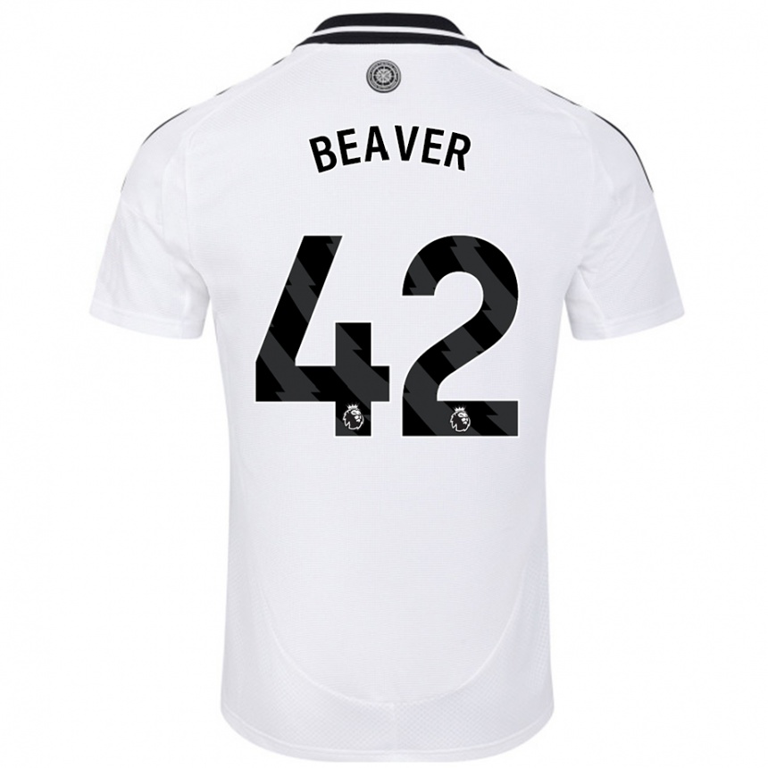 Kinder Fußball Cat Beaver #42 Weiß Heimtrikot Trikot 2024/25 T-Shirt Luxemburg