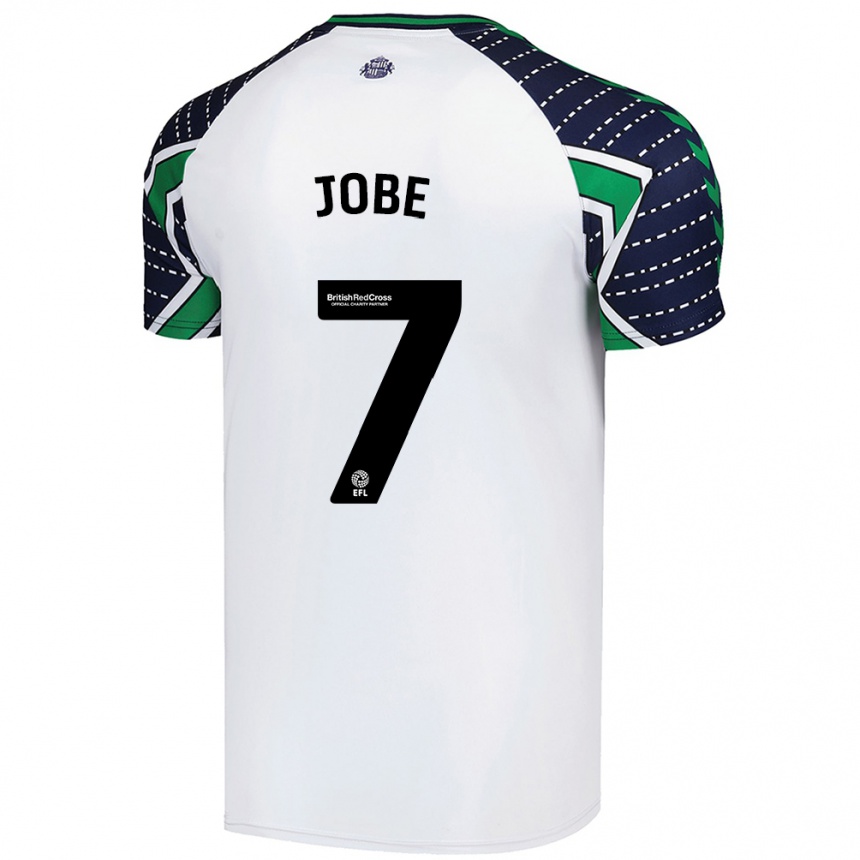 Kinder Fußball Jobe Bellingham #7 Weiß Auswärtstrikot Trikot 2024/25 T-Shirt Luxemburg