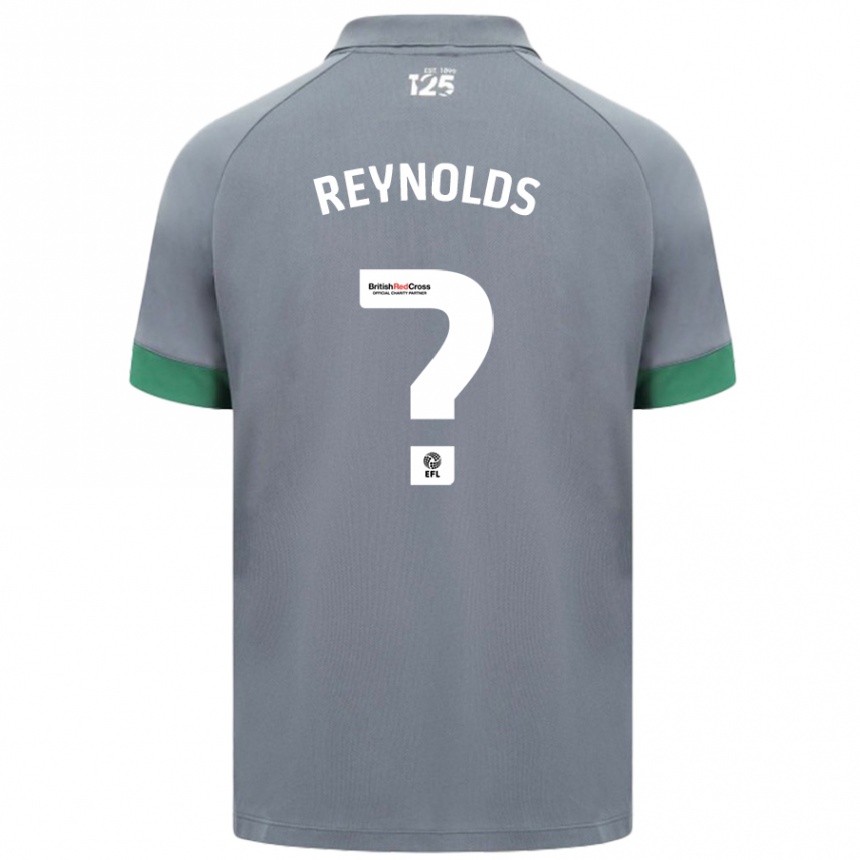 Kinder Fußball Oliver Reynolds #0 Dunkelgrau Auswärtstrikot Trikot 2024/25 T-Shirt Luxemburg