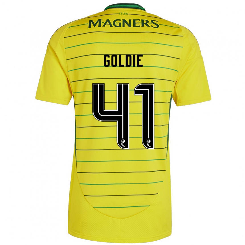 Kinder Fußball Clare Goldie #41 Gelb Auswärtstrikot Trikot 2024/25 T-Shirt Luxemburg