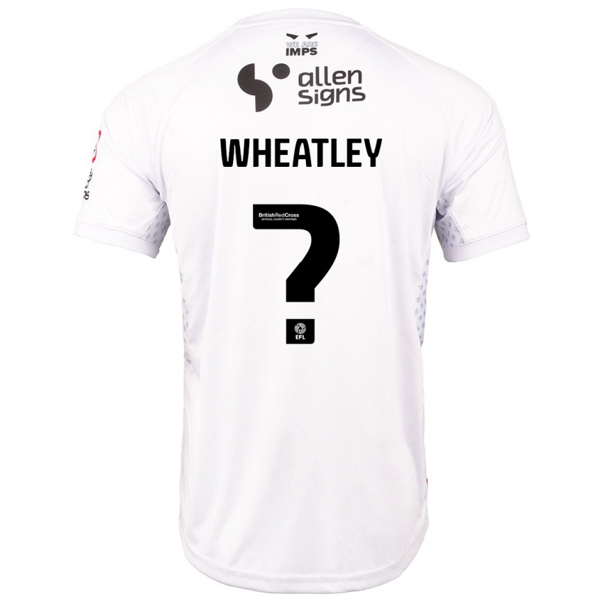 Kinder Fußball Kyrell Wheatley #0 Rot Weiß Auswärtstrikot Trikot 2024/25 T-Shirt Luxemburg