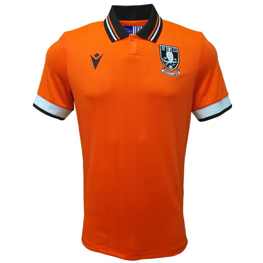 Kinder Fußball Ari-Jae Shaw #0 Orange Weiß Auswärtstrikot Trikot 2024/25 T-Shirt Luxemburg