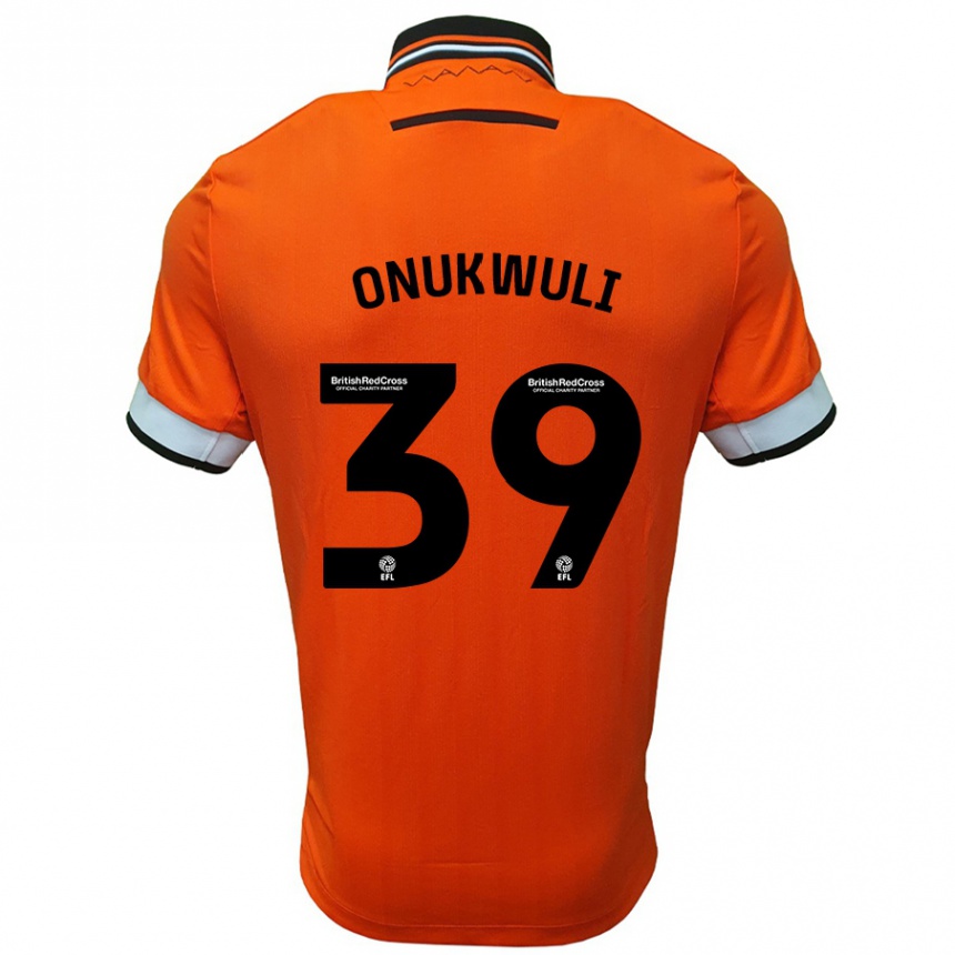 Kinder Fußball Favour Onukwuli #39 Orange Weiß Auswärtstrikot Trikot 2024/25 T-Shirt Luxemburg