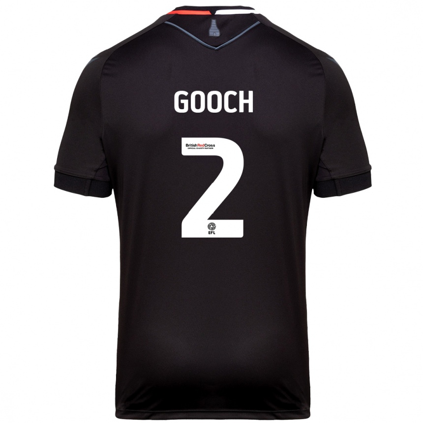 Kinder Fußball Lynden Gooch #2 Schwarz Auswärtstrikot Trikot 2024/25 T-Shirt Luxemburg