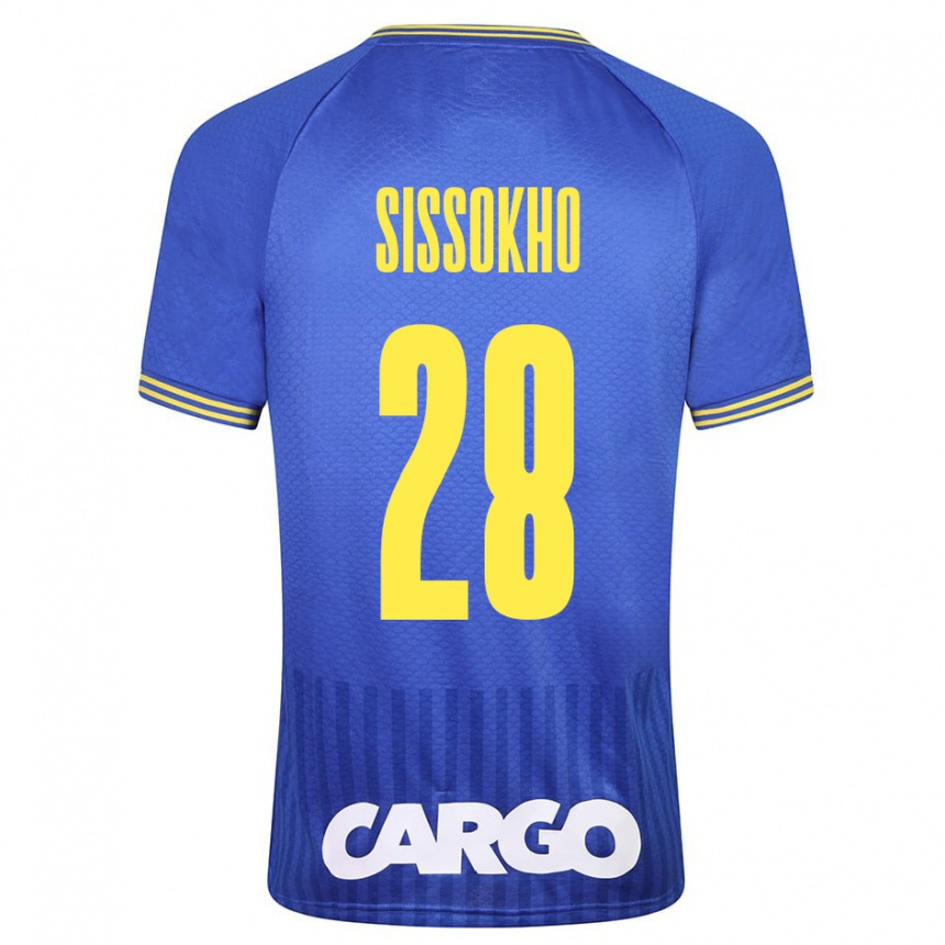 Kinder Fußball Issouf Sissokho #28 Weiß Auswärtstrikot Trikot 2024/25 T-Shirt Luxemburg