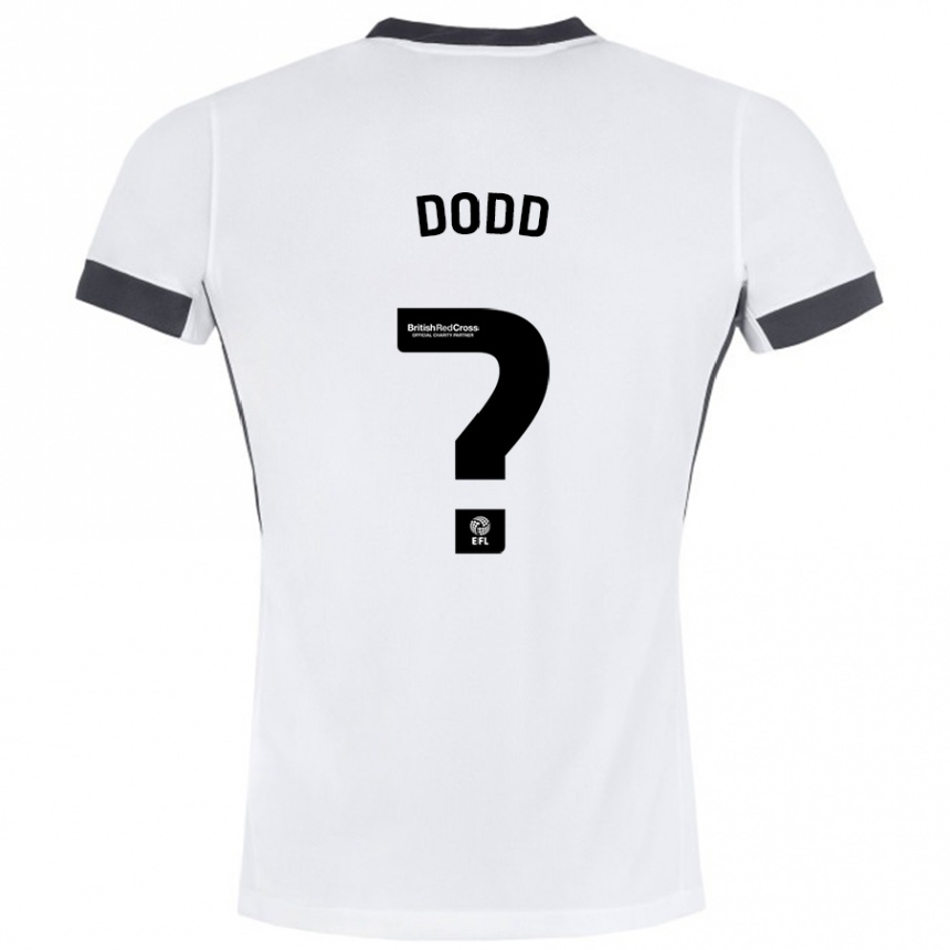 Kinder Fußball Taylor Dodd #0 Weiß Schwarz Auswärtstrikot Trikot 2024/25 T-Shirt Luxemburg